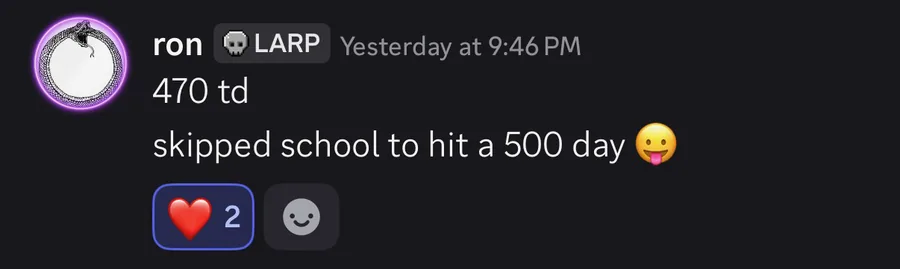 Ron, $470 in a day